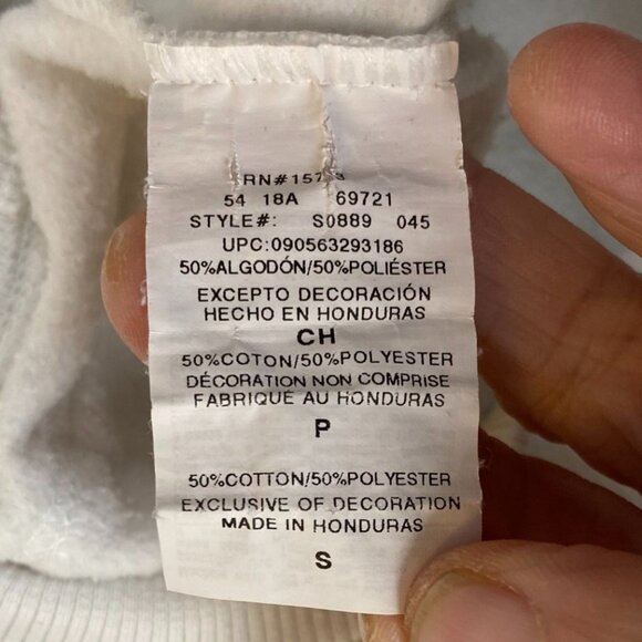 Champion Unisex Hoodie Sweatshirt Small White Athleticwear Pullover Classic - Picture 9 of 12